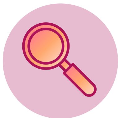 Büyüteç simgesi. vektör illüstrasyonu