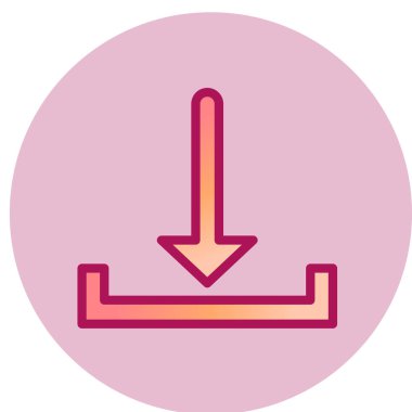 Ok simgesini indir. vektör illüstrasyonu