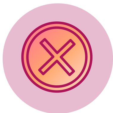 Simge, vektör illüstrasyonunu kapat