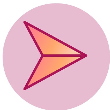 ok simgesi vektör illüstrasyonu