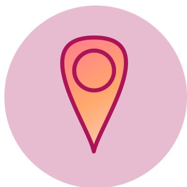 konum simgesi vektör illüstrasyonuName