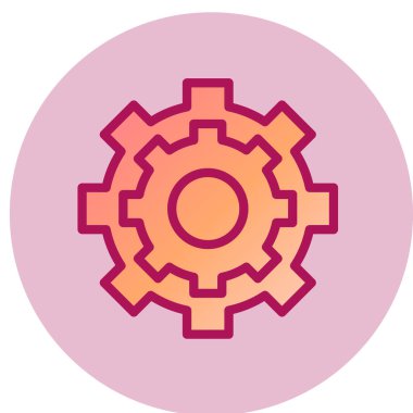 dişli simgesi vektör illüstrasyonu