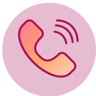 Telefon çağrı ikonu. vektör illüstrasyonu