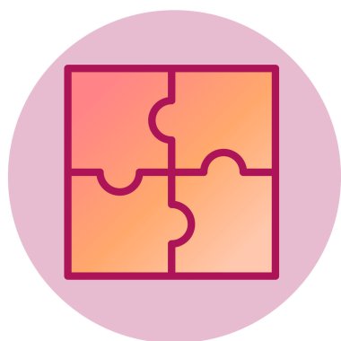 Bulmaca simgesi vektör çizimi