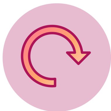 Simgeyi tazele, vektör illüstrasyonu