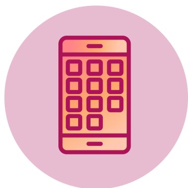 cep telefonu simgesi. vektör illüstrasyonu