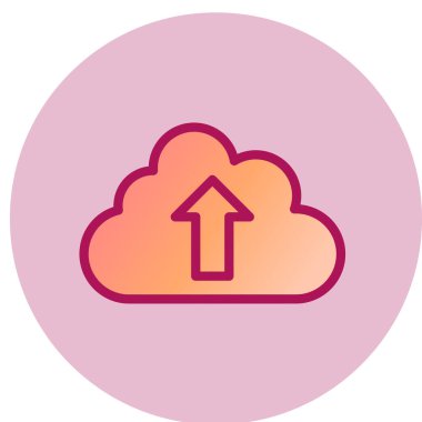 Bulut Gönderme Simgesi. Vektör İllüstrasyonu