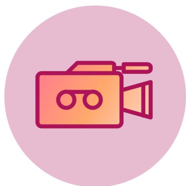 kamera simgesi vektör illüstrasyonu