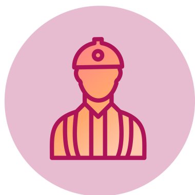 Mühendis simgesi, vektör illüstrasyonu