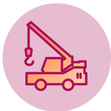 Vinç simgesi, vektör illüstrasyonu