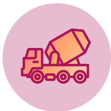 Somut Karıştırıcı web simgesi, vektör illüstrasyonu