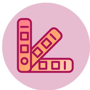 Pantone web simgesi, vektör illüstrasyonu