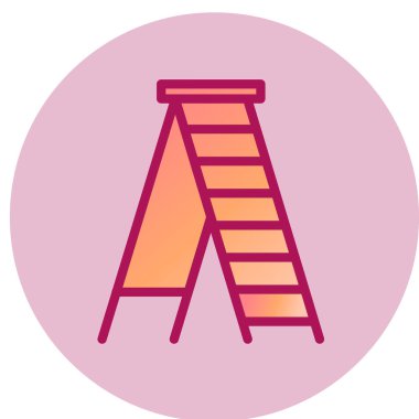 merdiven web simgesi, vektör çizim