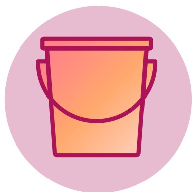 kova web simgesi, vektör çizim