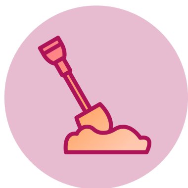 Web simgesi kürek, illüstrasyon vektör