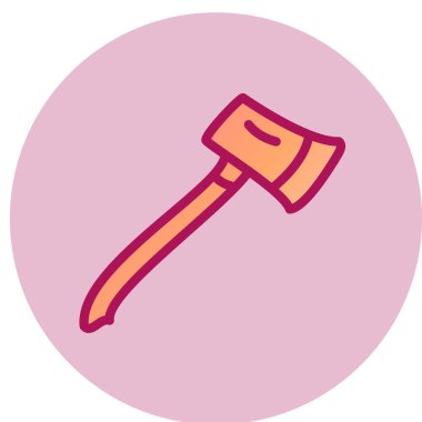 Balta ağ simgesi, vektör illüstrasyonu