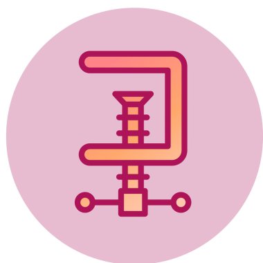 Vise ağ simgesi, vektör illüstrasyonu