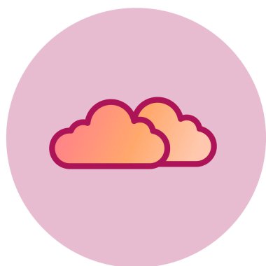 bulut web simgesi, vektör illüstrasyonu