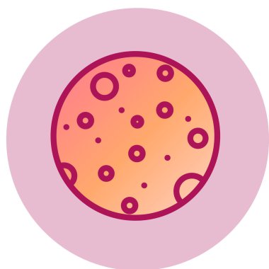 dolunay web simgesi, vektör çizim