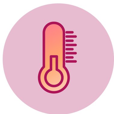 Soğuk Sıcaklık web simgesi, vektör illüstrasyonu