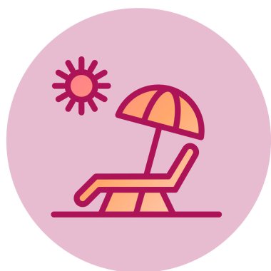 Yaz Ağı simgesi, vektör illüstrasyonu