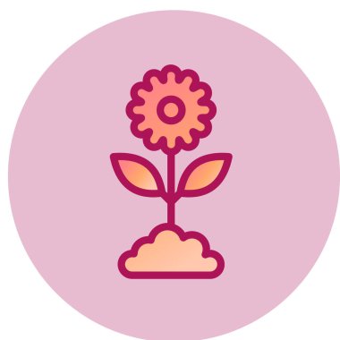 Spring Web simgesi, vektör illüstrasyonu