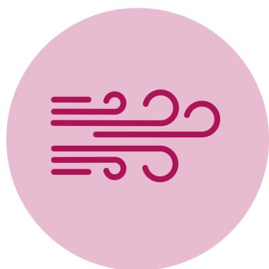 Rüzgar web simgesi, vektör çizim