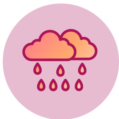 Fırtına web simgesi, vektör çizim