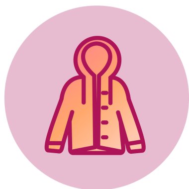 Yağmurluk Ağı simgesi, vektör illüstrasyonu