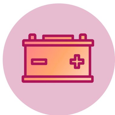 Pil web simgesi, vektör çizim