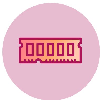 Ram web simgesi, vektör illüstrasyonu