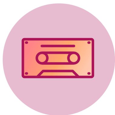 kaset teyp vektör illüstrasyonu