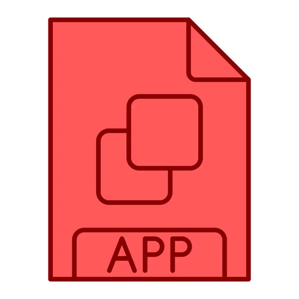 App File Format Icon Illustration - Stok Vektor