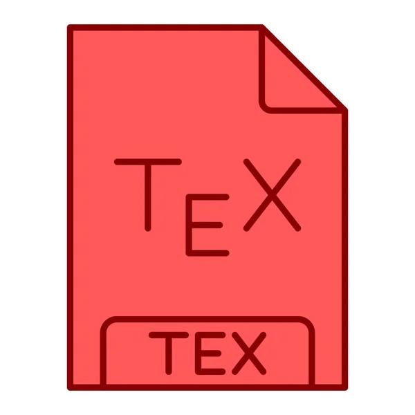 Tex File Format Icon Illustration — Image vectorielle