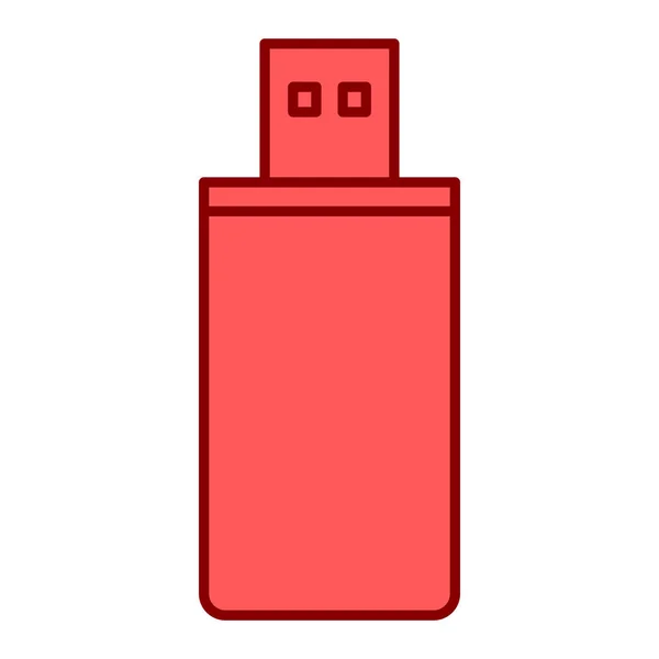 Usb Flash Enhet Ikon Vektor Illustration Design — Stock vektor