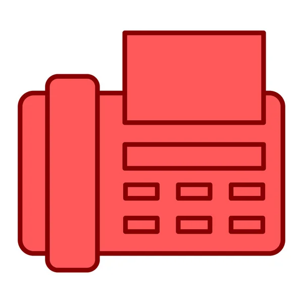 Fax Ícone Telefone Ilustração Vetorial — Vetor de Stock