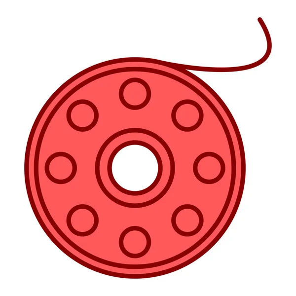 Fiyonklu Kırmızı Beyaz Bir Simge — Stok Vektör