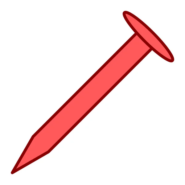 Hammer Icon Isometric Red Orange Vector Illustration — Image vectorielle