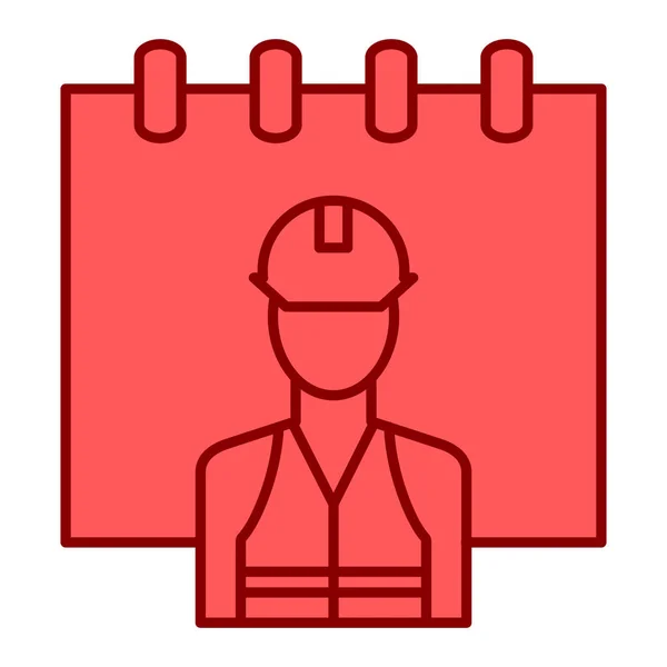 Builder Helmet Clipboard Vector Illustration Design — Image vectorielle