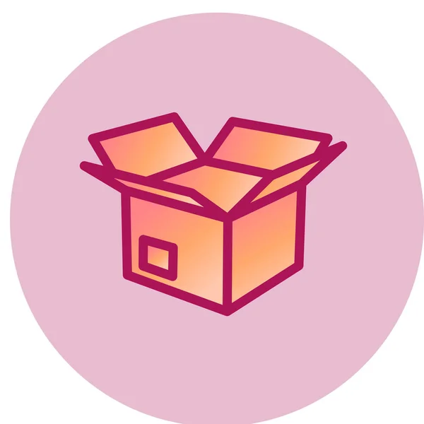 Parcel Icon Vector Illustration — Image vectorielle