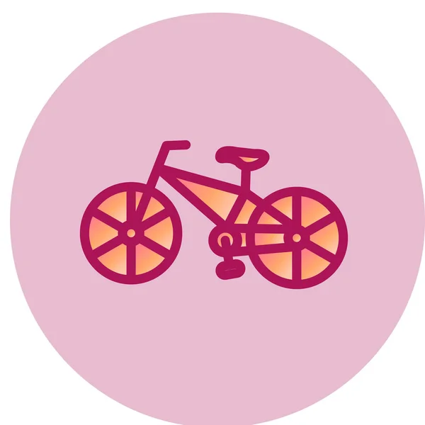 Icono Bicicleta Ilustración Simple Los Iconos Vectores Bicicleta Para Web — Vector de stock