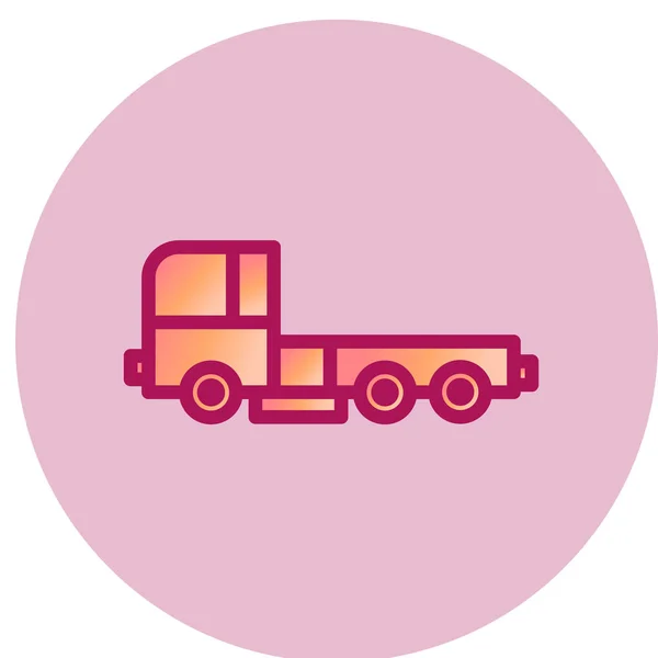 Pickup Truck Ikone Vektor Illustration — Stockvektor