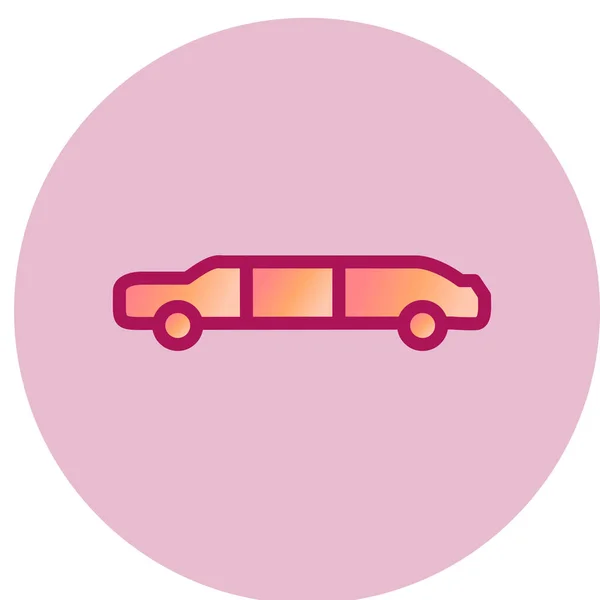 Limousine Pictogram Vectorillustratie — Stockvector