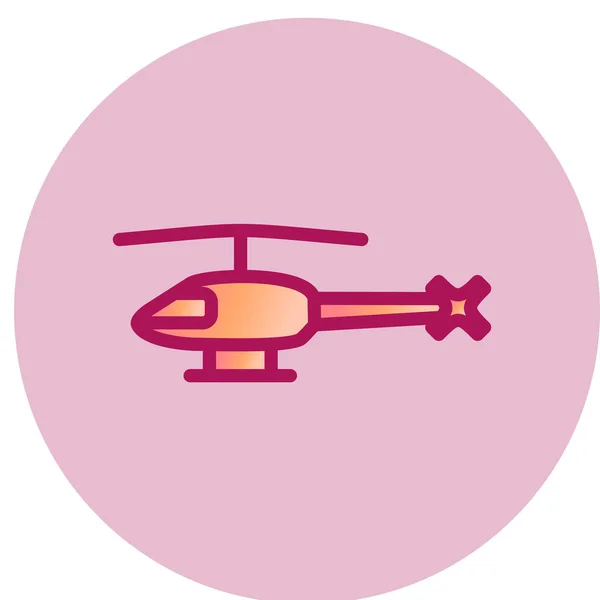 Helikopter Ikon Vektor Illusztráció — Stock Vector