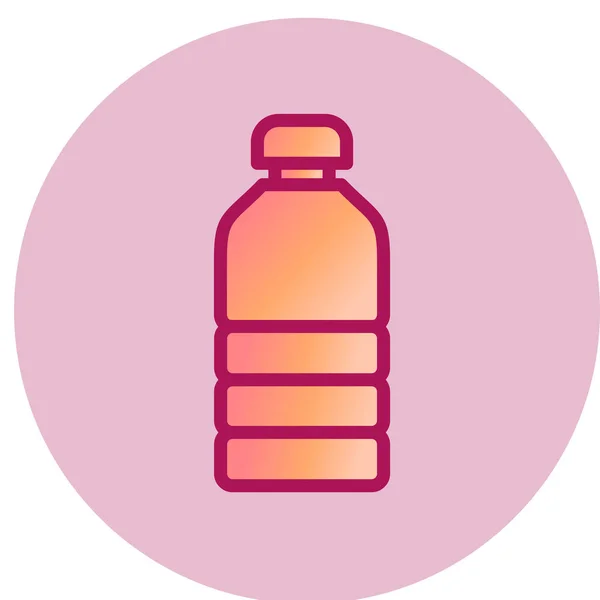 Wasserflaschen Symbol Vektor Illustration — Stockvektor