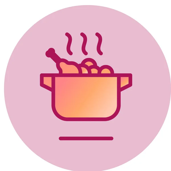 Εικονίδιο Μαγειρέματος Διανυσματική Απεικόνιση — Διανυσματικό Αρχείο