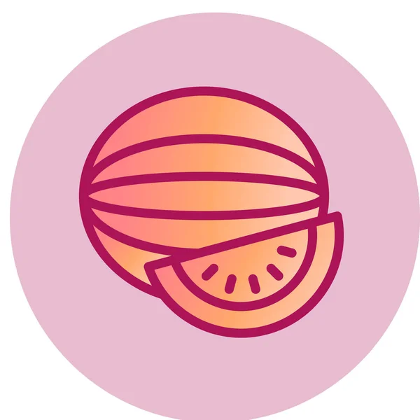 Watermelon Icon Vector Illustration — Stock Vector