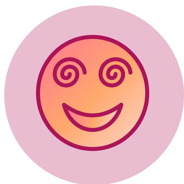 Dizzy Face Icon Vector Illustration — 스톡 벡터