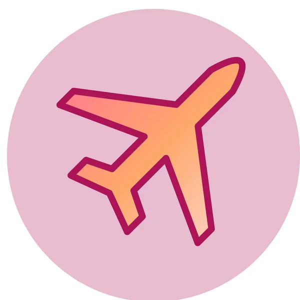 Flugzeug Symbol Vektor Illustration — Stockvektor