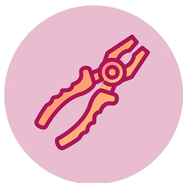 Plier Web Icon Vector Illustration — ストックベクタ